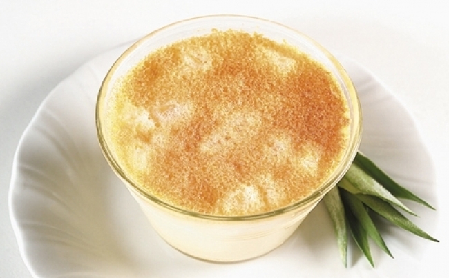 Piña gratinada